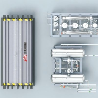1000NM3/H Hidrojen Jeneratörü Elektroliz 99.999% çıkış saflığına kadar