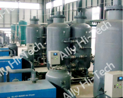 İyi bir fiyat. PLC Kontrol N2 PSA Azot Gazı Jeneratörü Tesisi Modülerleştirme Yüksek Hassasiyet çevrimiçi